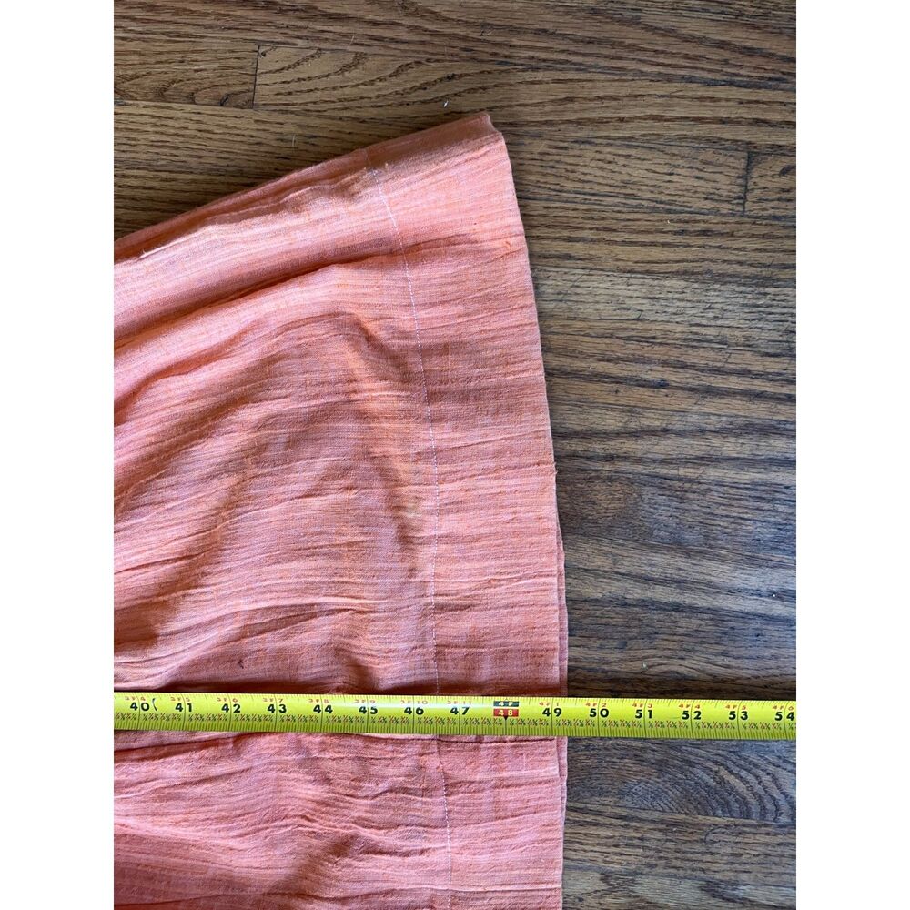 Vintage TRIVIA Orange White Tiered Y2K Maxi Prairie Dress  Women's Size 8 - Picture 6 of 9